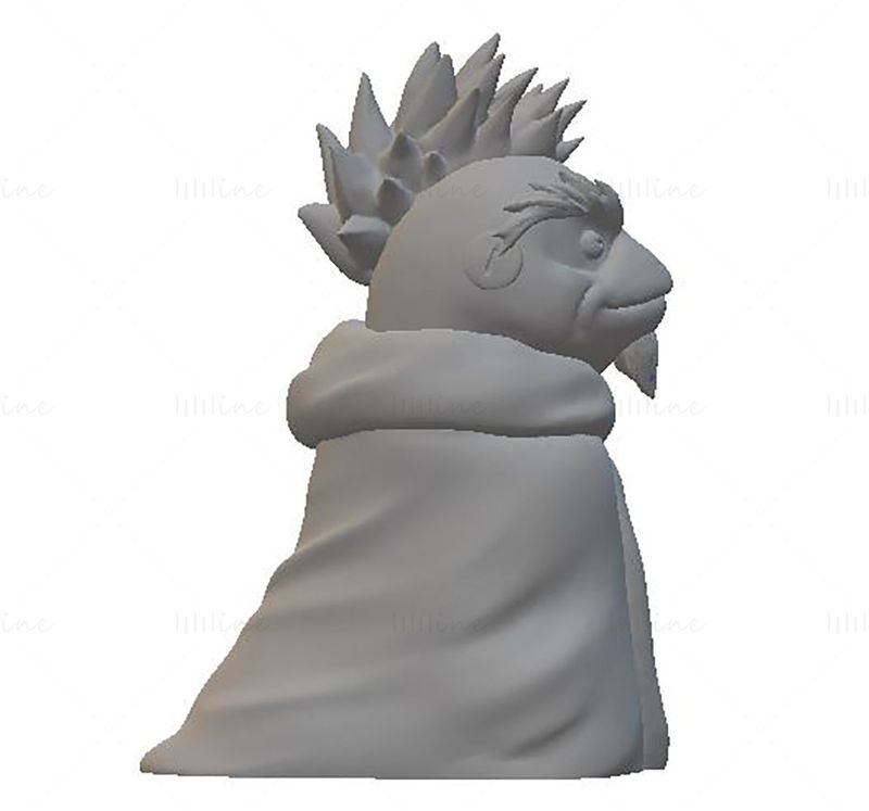 Fukasaku Naruto 3D Model Ready to Print STL