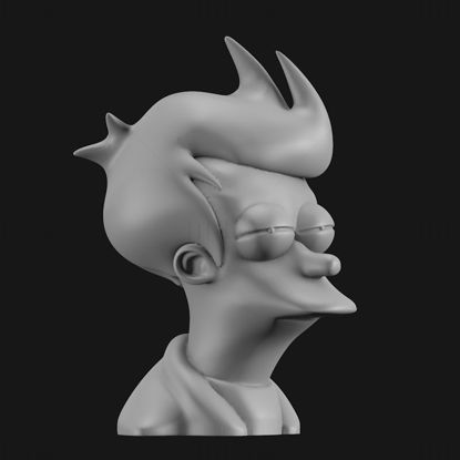 Futurama Fry Bust 3d printing model