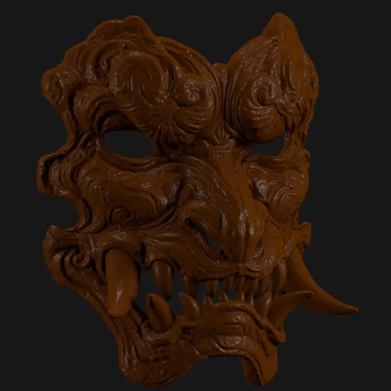 Maschera della bestia di Galeguard (Black Myth Wukong) Modello di stampa 3D STL