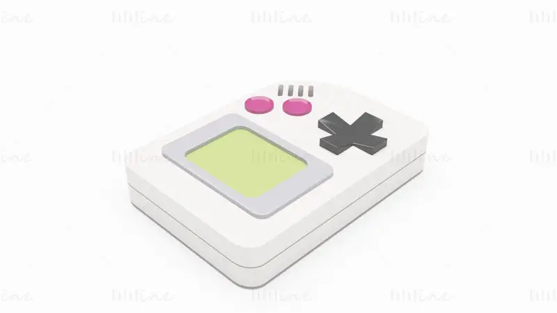 Game Boy Pocket 3D Model