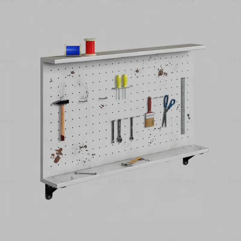 Kits de garage Assets Blender Scène 3D