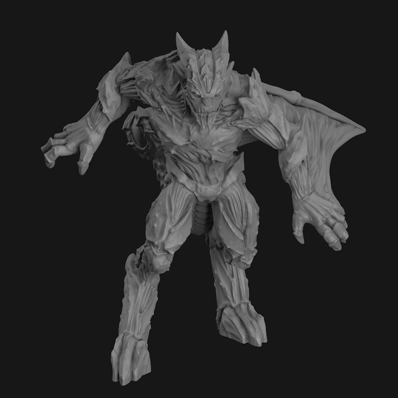 Gargoyles Standing 3d Print Model Stl