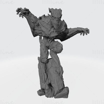 Estatua de gárgolas Modelo de impresión en 3D STL