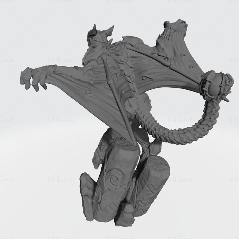 Gargoyles Statue 3D-Druckmodell STL