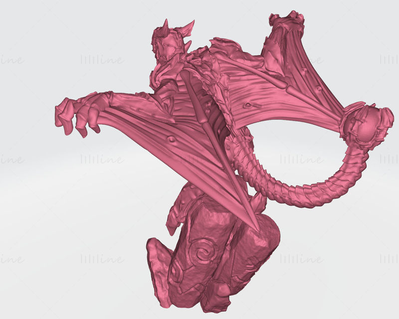 Gargoyles Heykeli 3D Baskı Modeli STL