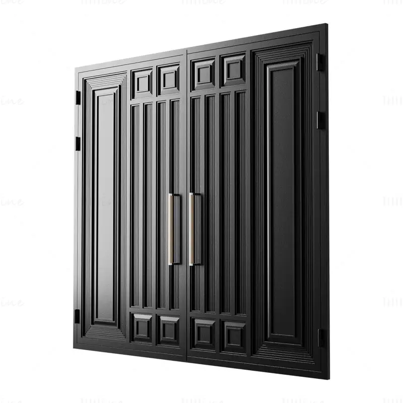 Gate black loft 01 3d model