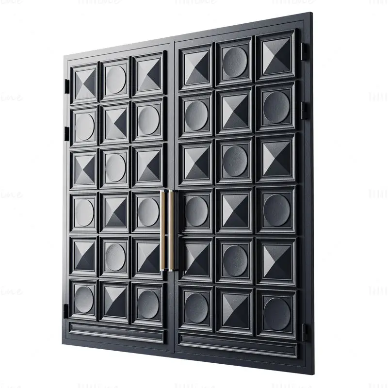 Gate black loft 013 3d model