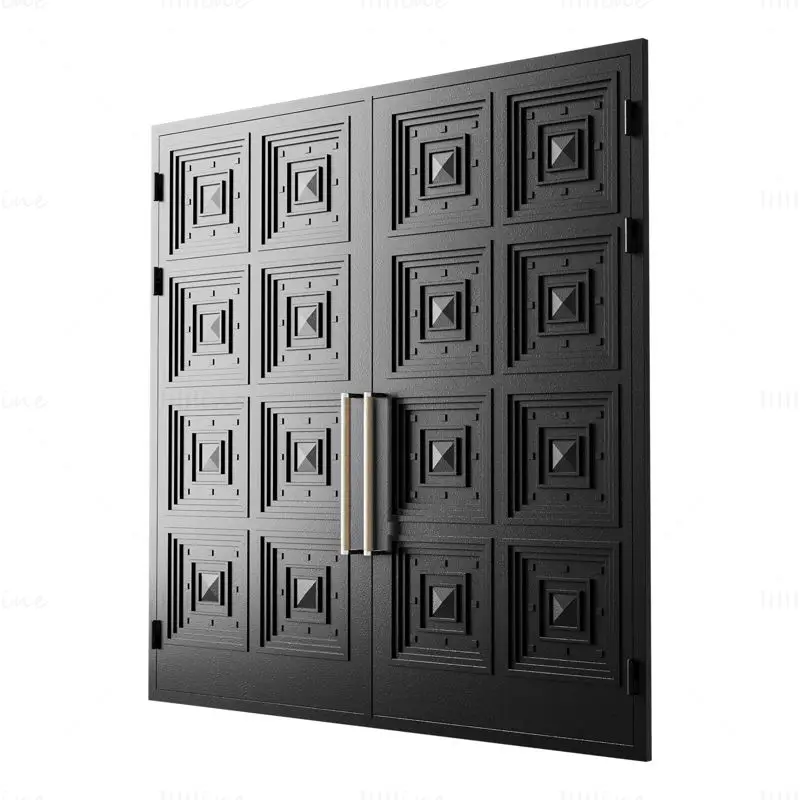 Gate black loft 017 3d model