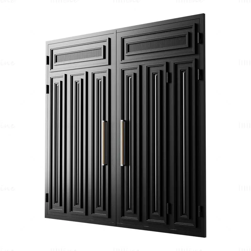 Gate black loft 02 3d model