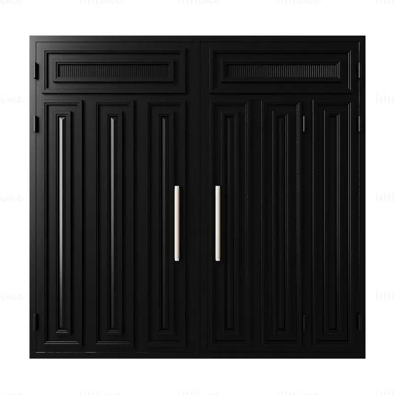 Gate black loft 02 3d model