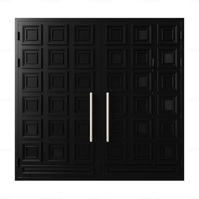 Gate black loft 03 3d model