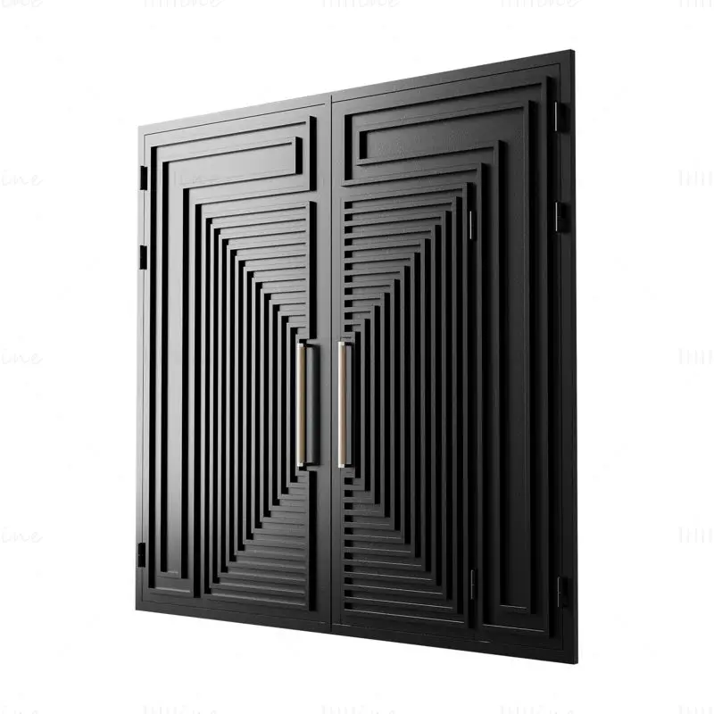 Gate black loft 3d model