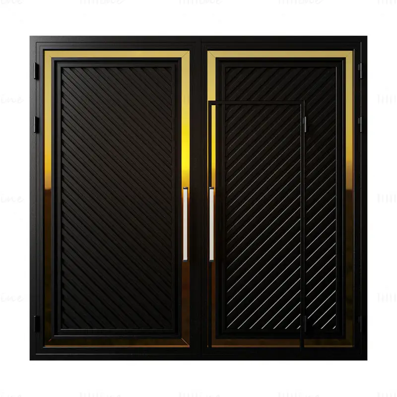 Gate black loft premium 01 3d model