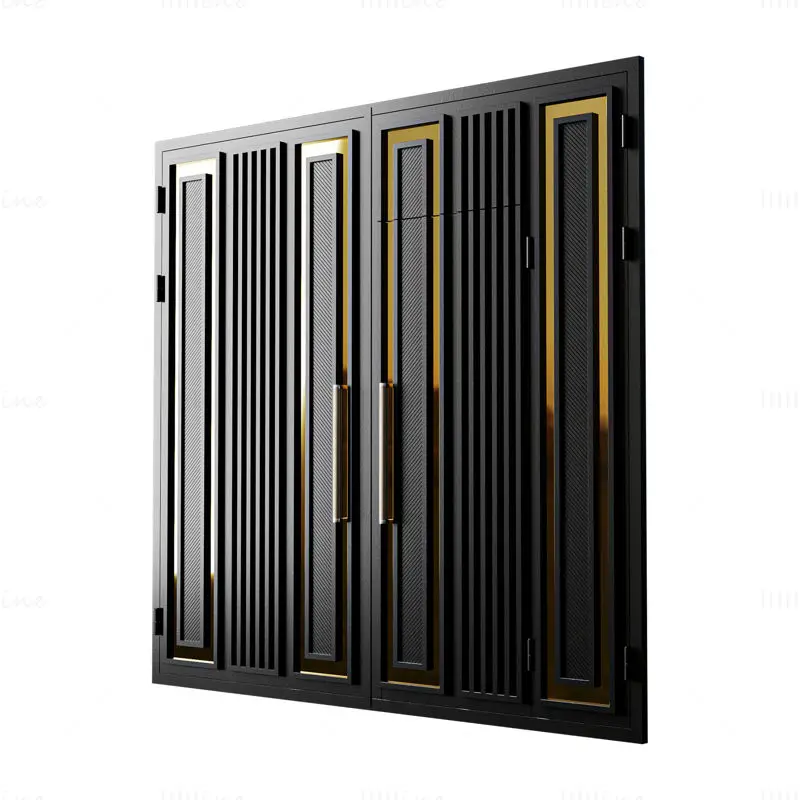 Gate black loft premium 3d model