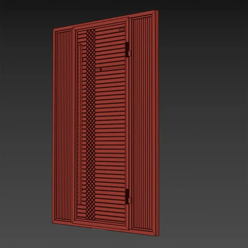 Porte moderne modèle 3D