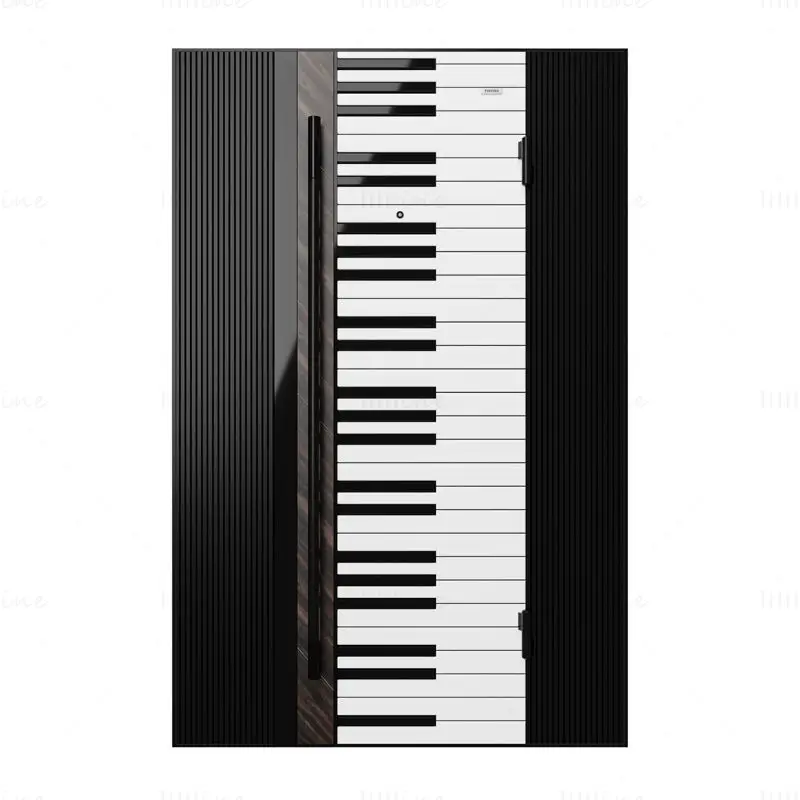 Poortpiano 3D-model