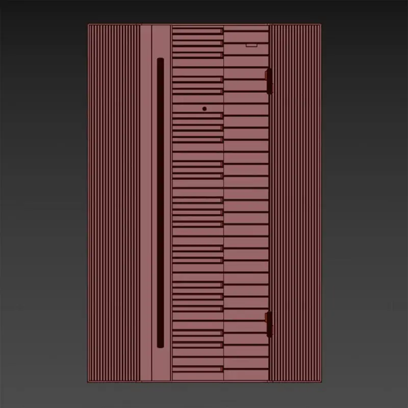 Modelo 3D de piano de puerta