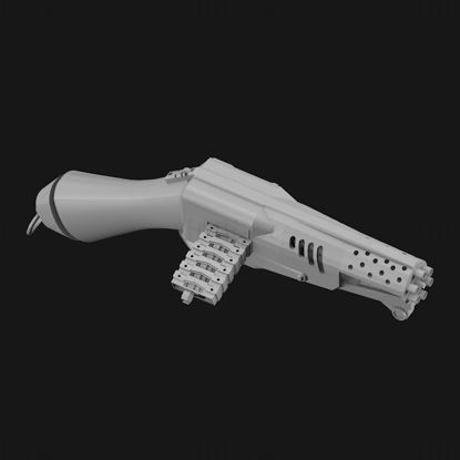 Gatling Assault Pistol 3d print model STL