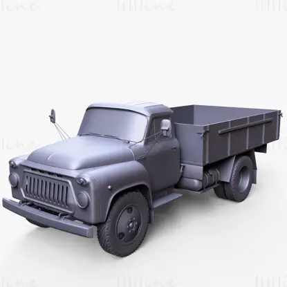 Gaz 52 ロシアのトラック 3D モデル