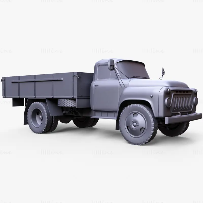 Gaz 52 Russian Truck 3D Model