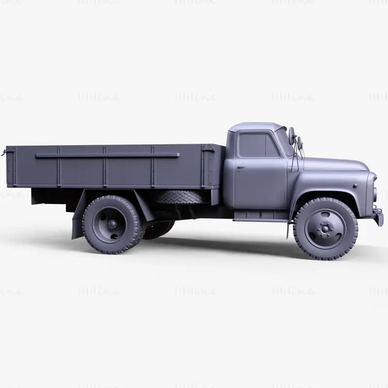 مدل سه بعدی کامیون روسی گاز 52