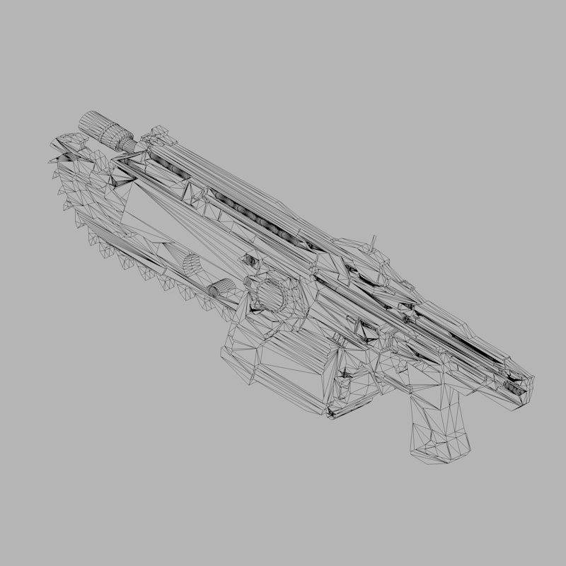 Gears Of War Lancer 3d Printing Model Stl