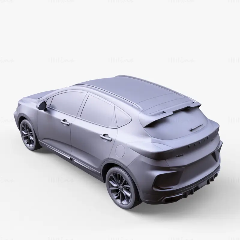 Geely Emgrand GS bil 3D-modell