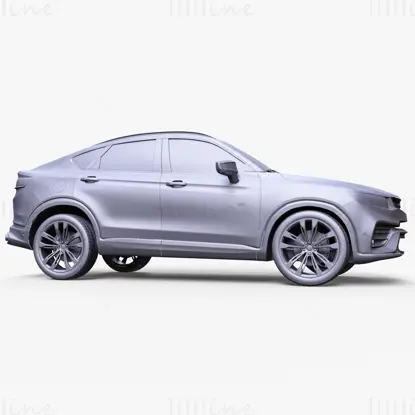 Geely Xing Yue bil 3D-modell