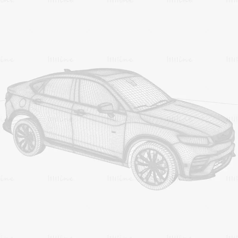 Geely Xing Yue Car 3D Model