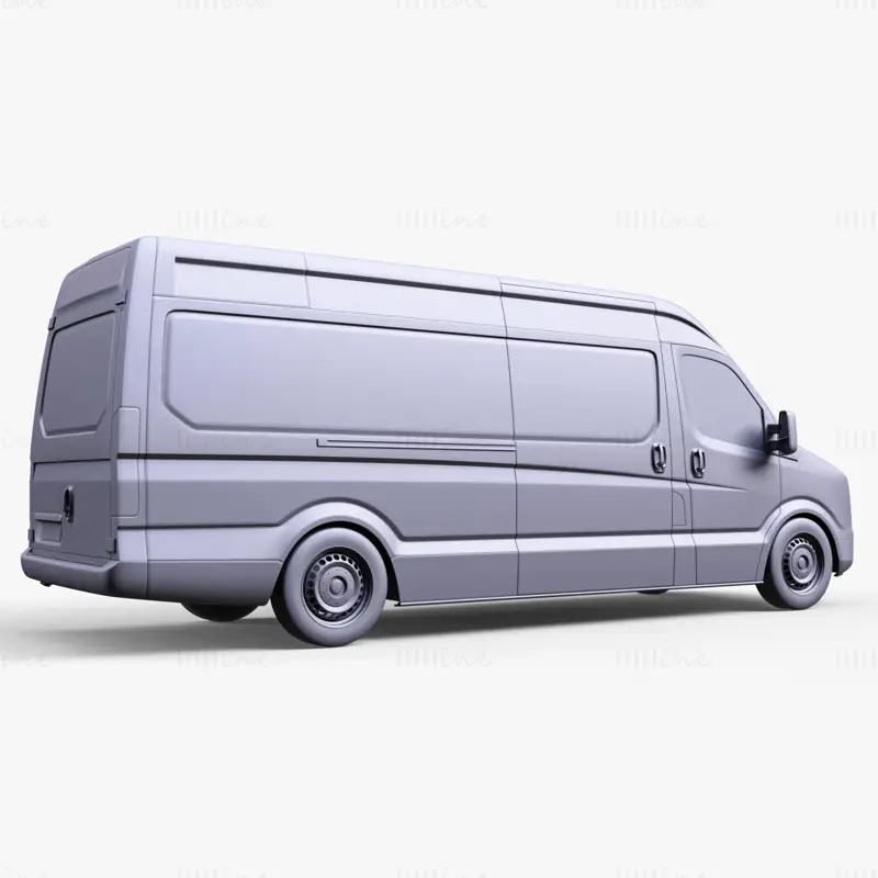Modelo 3D genérico de furgoneta pesada