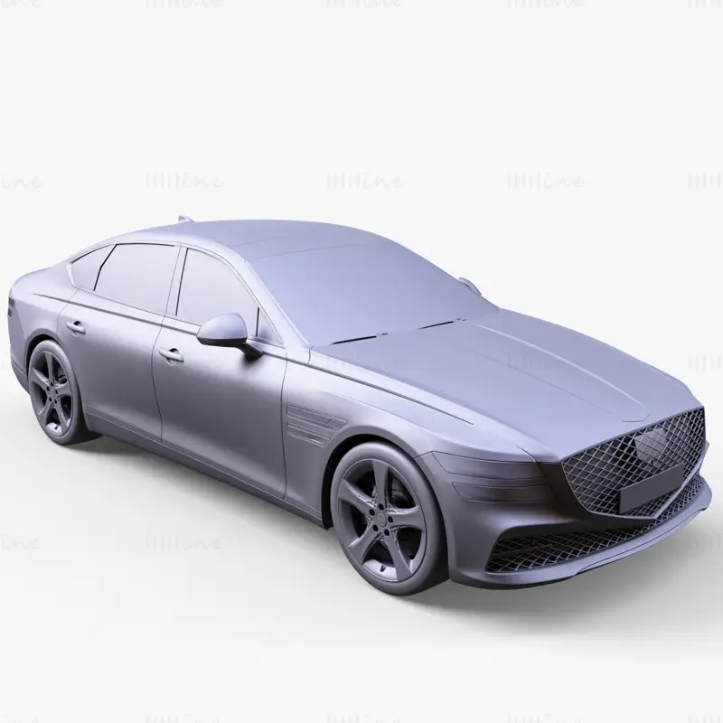 Genesis G80 Premium Sedan Car 3D Model