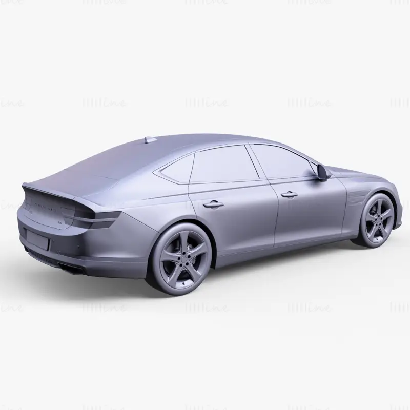 Genesis G80 Premium Sedan Car 3D Model