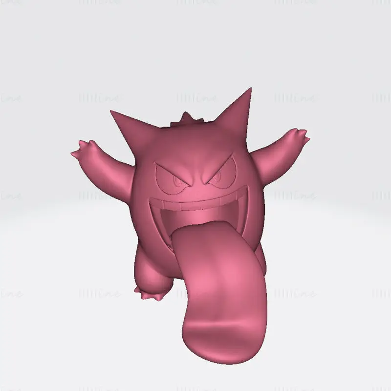 Gengar Pokemon 3D Printing Model STL