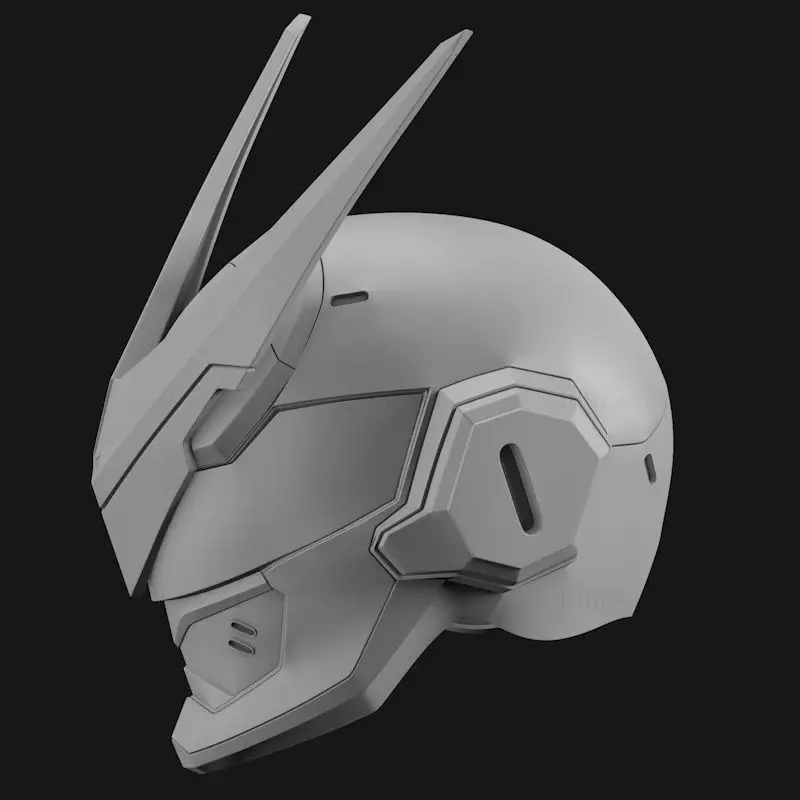 Modello di stampa 3D per casco Genji Sentai Overwatch, file STL, indossabile per cosplay