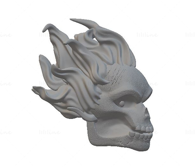 Ghost Rider 3D Model Ready to Print STL