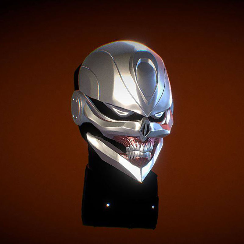 Ghost Rider Bust 3D Model Ready to Print STL