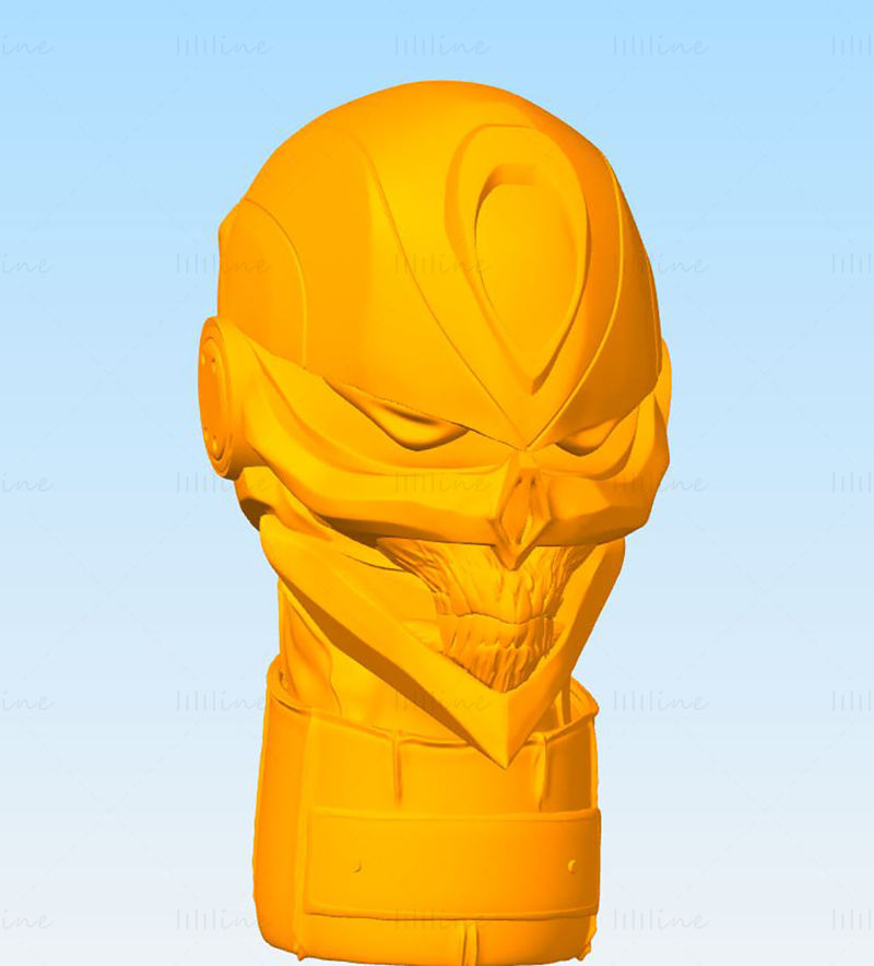 Ghost Rider Büste 3D-Modell bereit zum Drucken STL