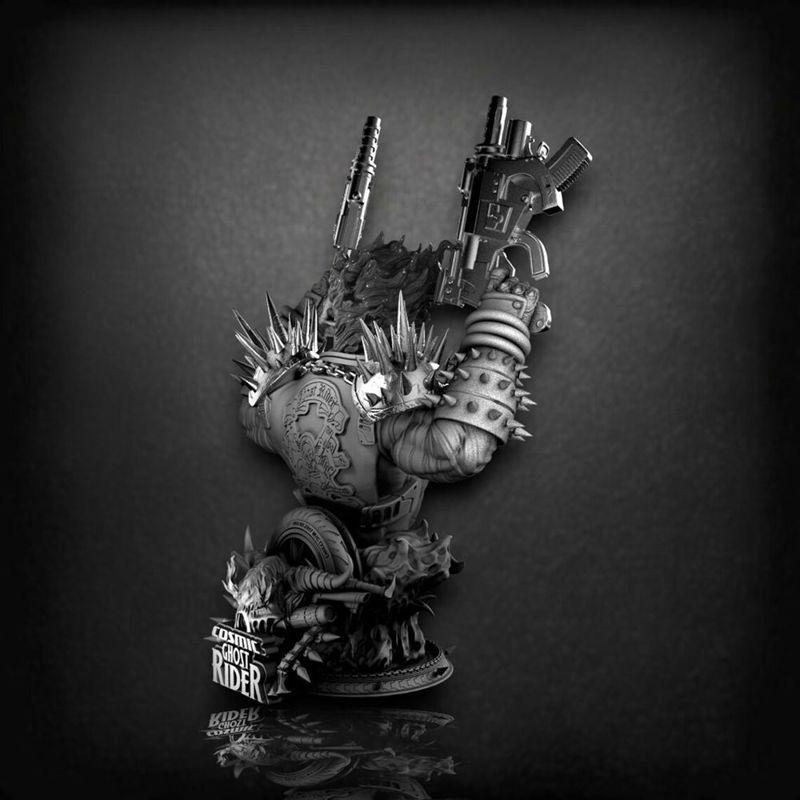 Ghost Rider Bust 3D Printing Model STL