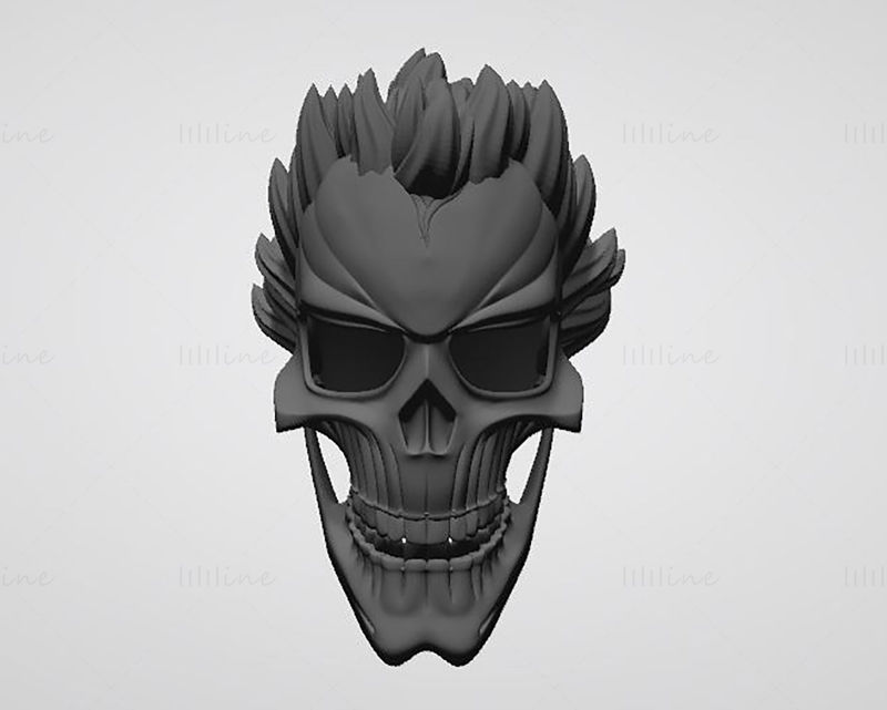 Ghost Rider Helmet 3D Printing Model STL