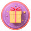 Gift box icon 3d model
