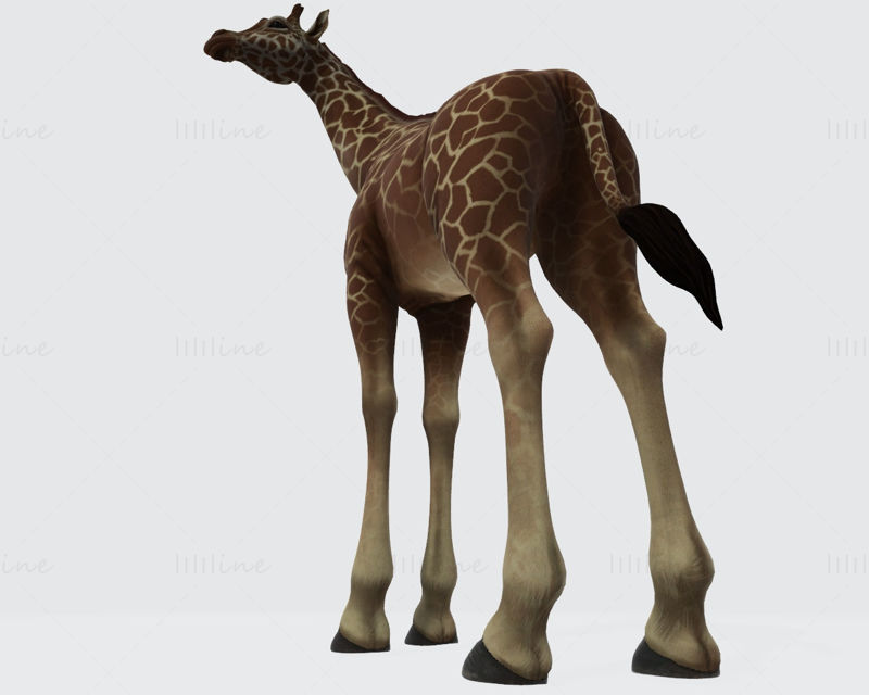 Giraffen-Tier-3D-Modell bereit zum Drucken