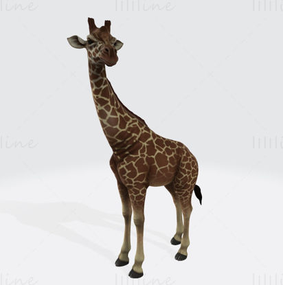Giraffe Animal 3D Model Ready to Print