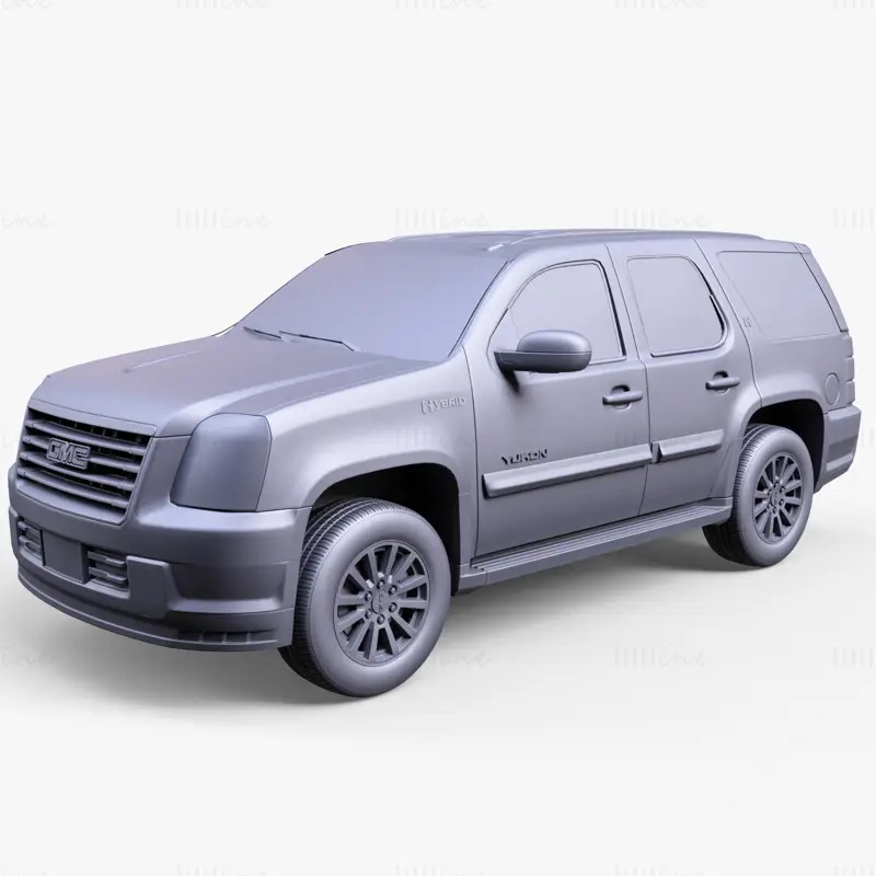 GMC Yukon Hybride 2013 modèle 3D