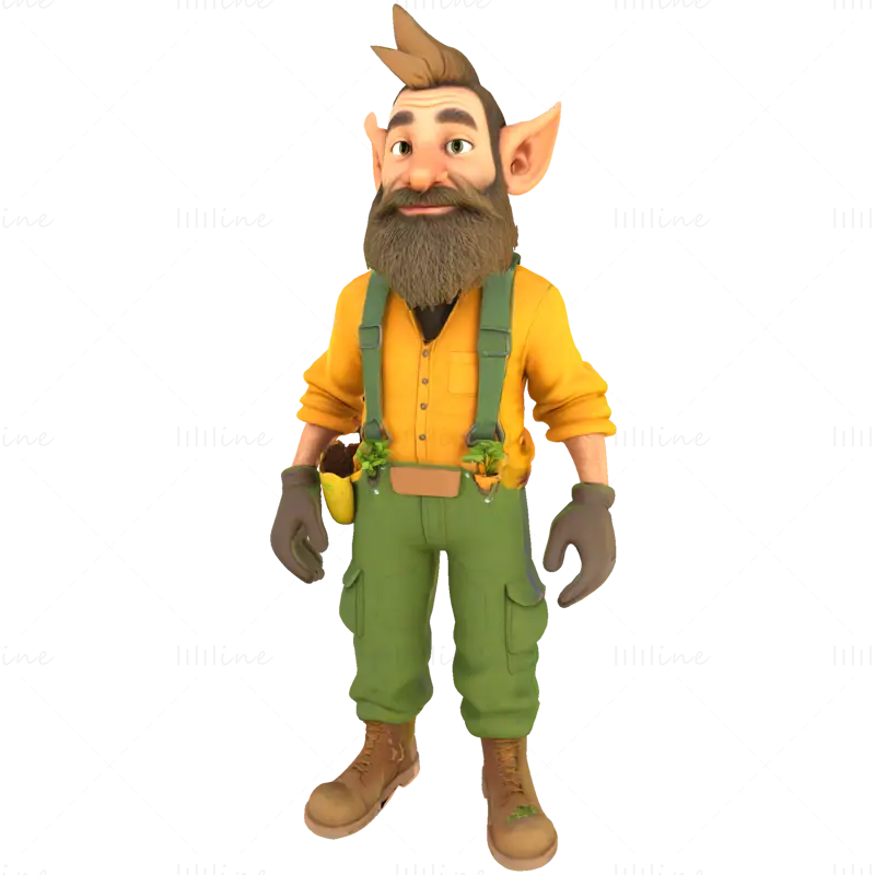 Gnome Squad: Hagevoktere 3D-utskriftsmodell