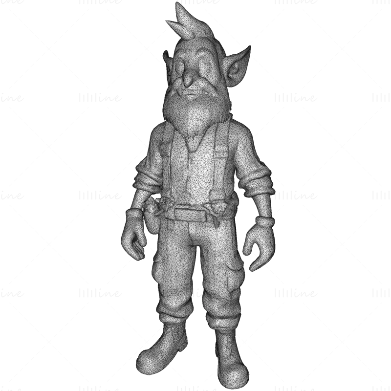 Gnome Squad: Hagevoktere 3D-utskriftsmodell