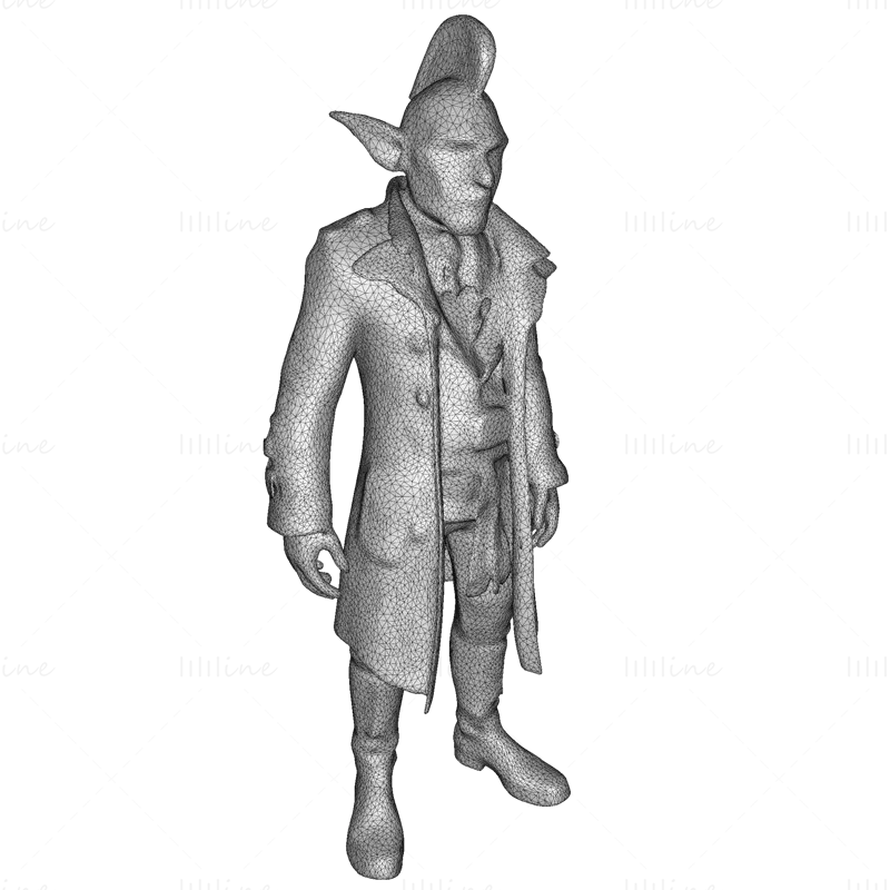 Modèle d'impression 3D de figurine Goblin Dandy