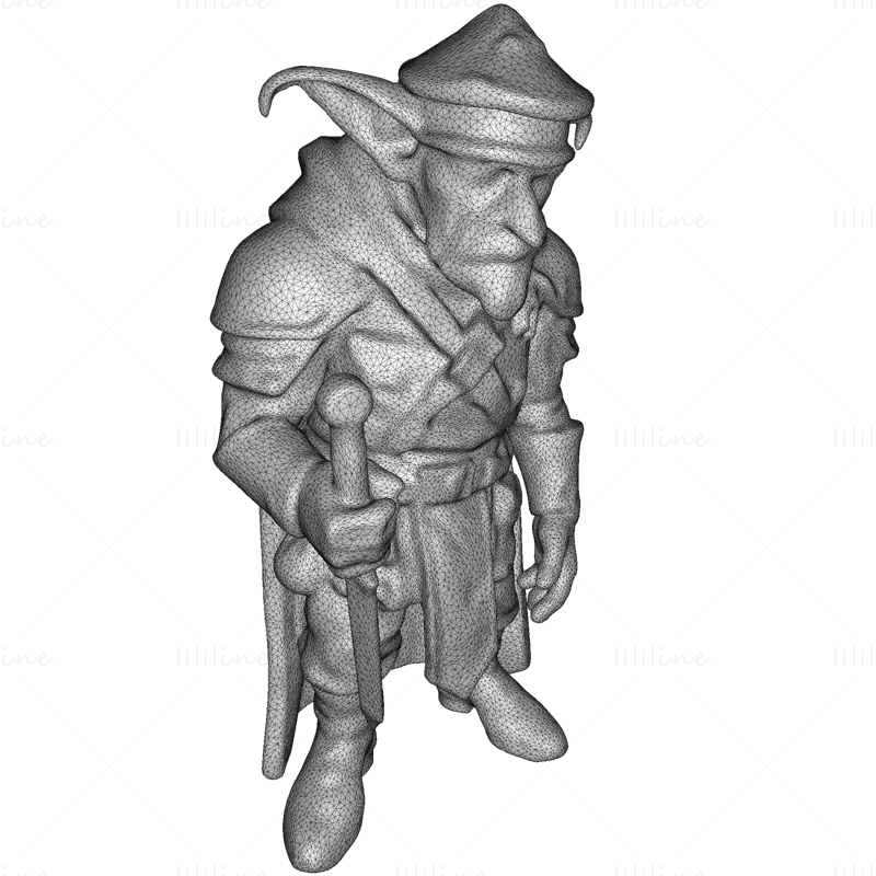 Model de imprimare 3D Goblin Footman