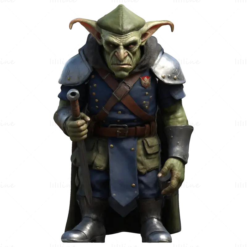 Model de imprimare 3D Goblin Footman