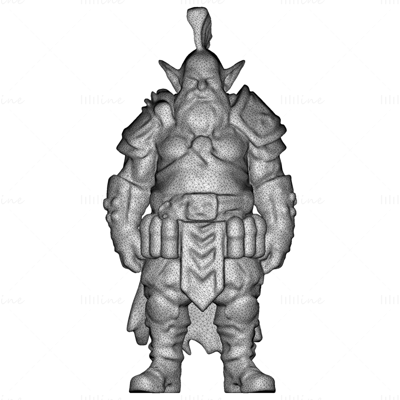 Goblin Grunt 3D-Druckmodell für Tabletop-Gaming und Sammler