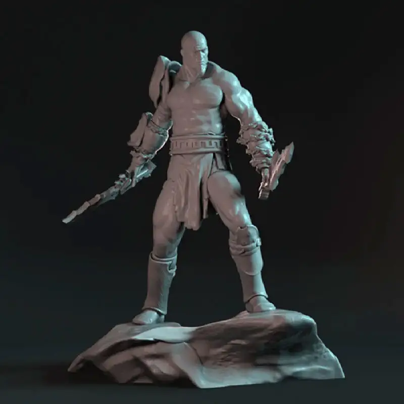 File STl del modello di stampa 3D delle statuette di Kratos di God of War